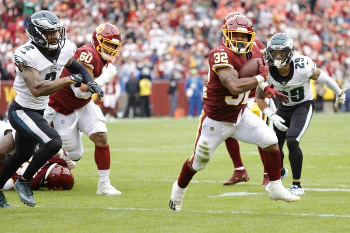 Washington jumped on Eagles early in their Week 17 matchup